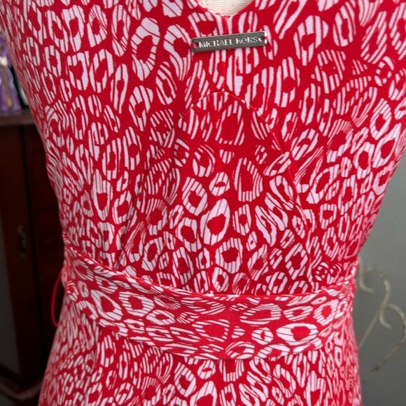 Michael Kors Animal Print Midi Sleeveless Dress - Picture 6 of 10